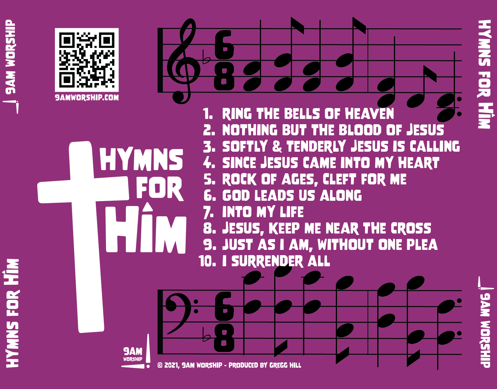 hymns for Him - back